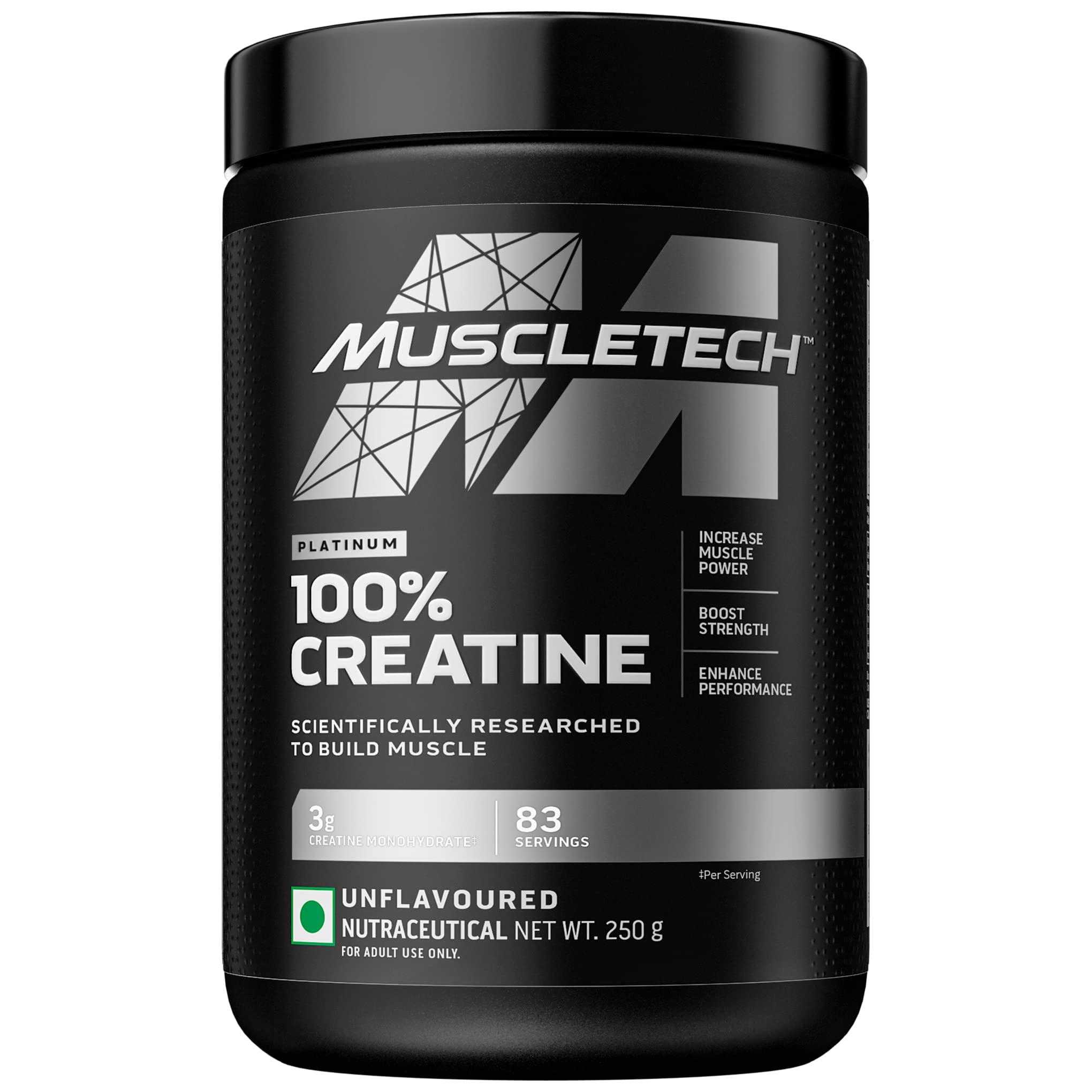 Muscletech Platinum 100% Creatine Unflavoured 250gm